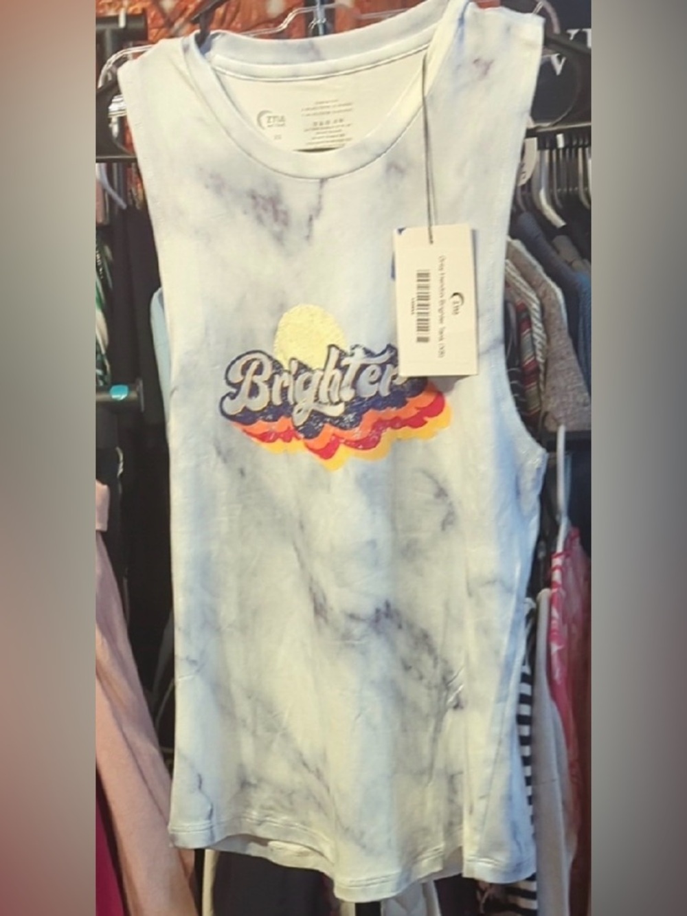 Zyia Active Hendrix Brighter Marble Tie-Dye Tank Top | Size XS | NWT